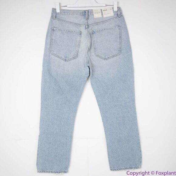 NEW Agolde Riley High Rise Straight Crop jeans in Clear Skies, size 29‎ - Picture 6 of 16